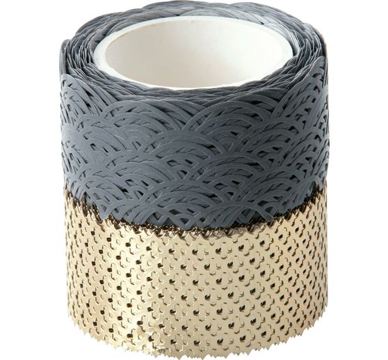 Washi decor "Grey/Gold"