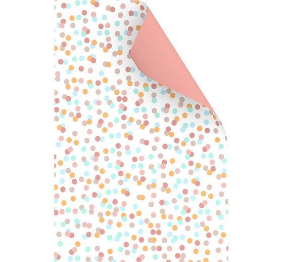 Papier cartonné à motifs « Pois pastel »