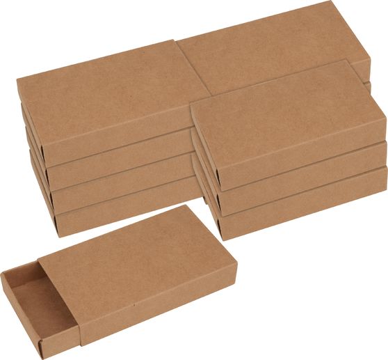 VBS Matchboxes "Kraft paper", 11 cm