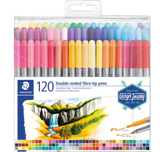 STAEDTLER Doppelfasermaler, 120 St.