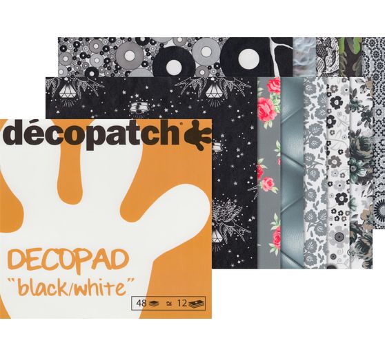 Décopatch Paper pad "Black and White"