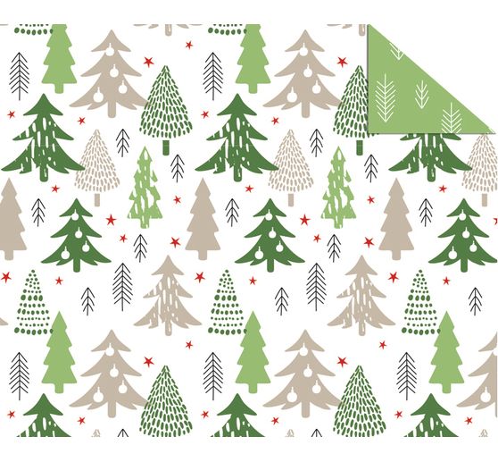 Papier cartonné à motifs « Arbres de Noël »