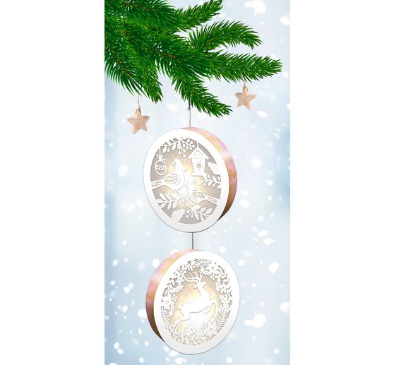 Lightboxes « Birds & Reindeer », set de 2