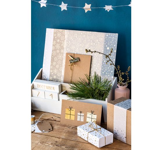 Papier cartonné à motifs « Etoiles »