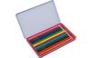 Colorful World design tin with 12 premium coloured pencils