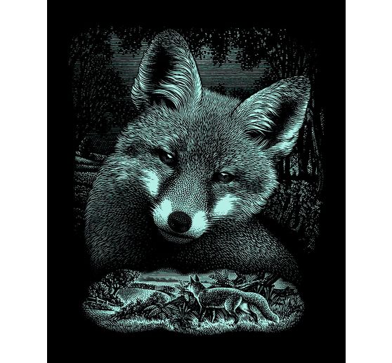 Kratzbilder "Wildtiere", Silber
