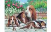 Painting by numbers "Basset Dogs"