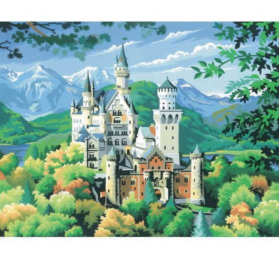 Peinture au numéro « Château de Neuschwanstein » - VBS Hobby