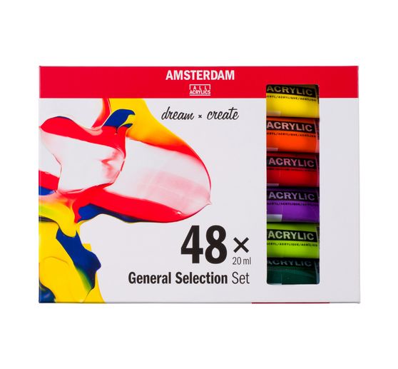 Talens AMSTERDAM acrylic paint set "General Selection 48"