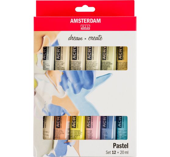 Pinceaux pour peinture acrylique VBS, set de 4 - VBS Hobby