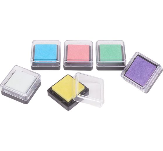 Ink Pads-Set, six-piece, Pastel