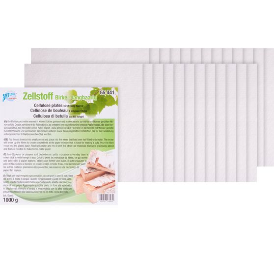 Plaques de cellulose blanche