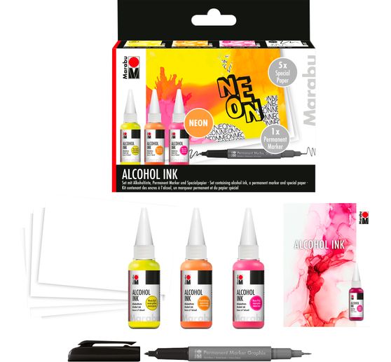 Set Marabu Alcohol Ink « Neon »