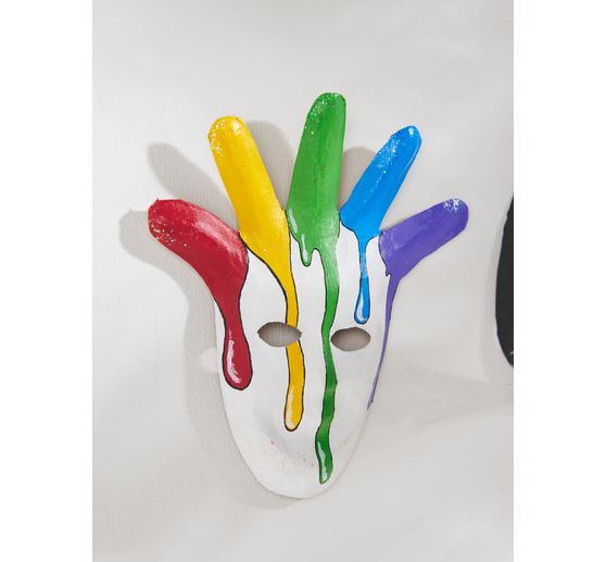 Masques pour enfants VBS, papier mâché, set de 6