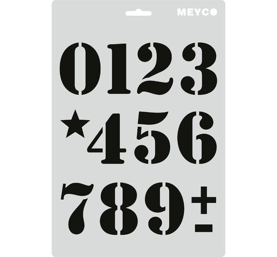 Set de pochoirs « Lettres & chiffres »