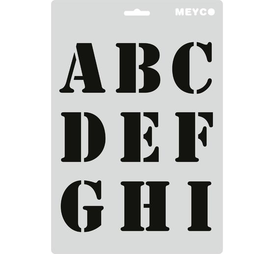 Set de pochoirs « Lettres & chiffres »