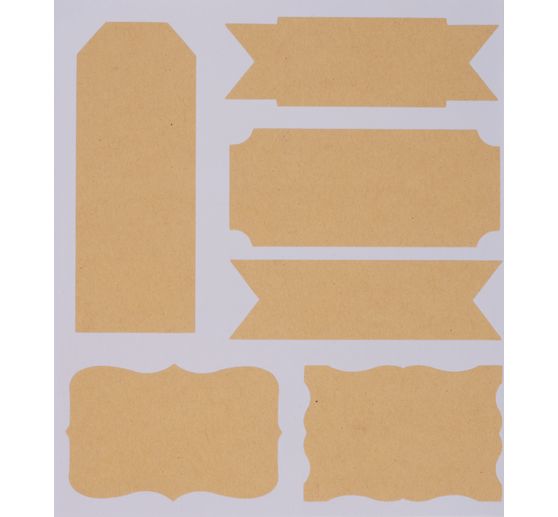 Étiquettes adhésives sur papier kraft