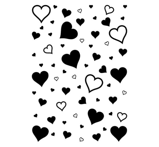 Clear Stamps "Hearts Background", 1 part