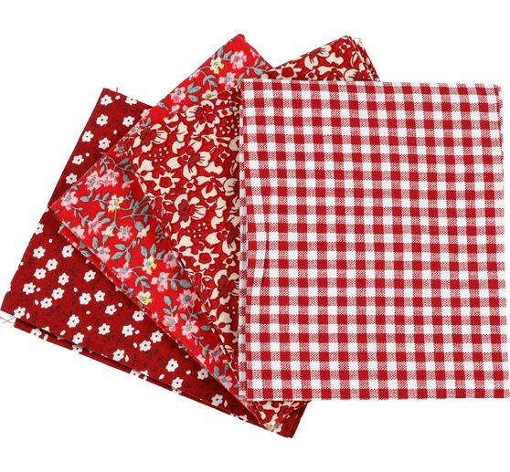 Fabric package "Dream of Red", set of 4