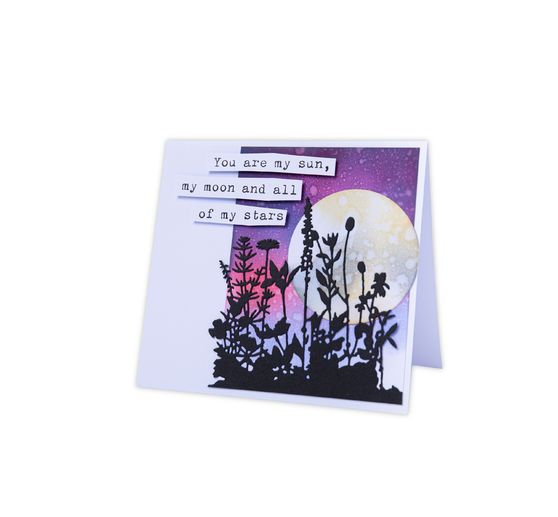 Gabarit d''estampe Sizzix Thinlits « Flower Field by Tim Holtz »