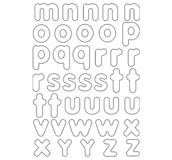 Blank magnetic letters, 100 pieces