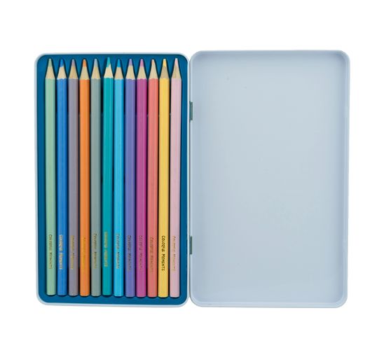 Boîte à dessin Colorful Moments avec crayons de couleur - Pastellträume