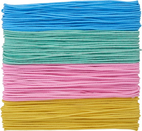 Rubber cords "Pastel", set of 4