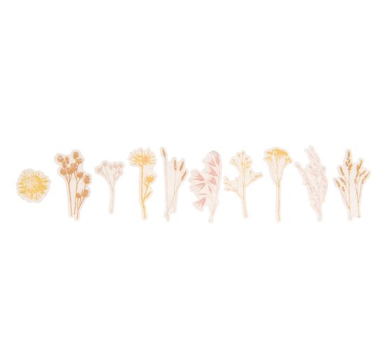 Autocollants washi « Fleurs séchées »