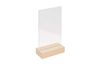 Rico Design wooden stand with double acrylic disc, 13 x 18 cm