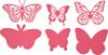 Gabarits d'estampe VBS « Papillons »