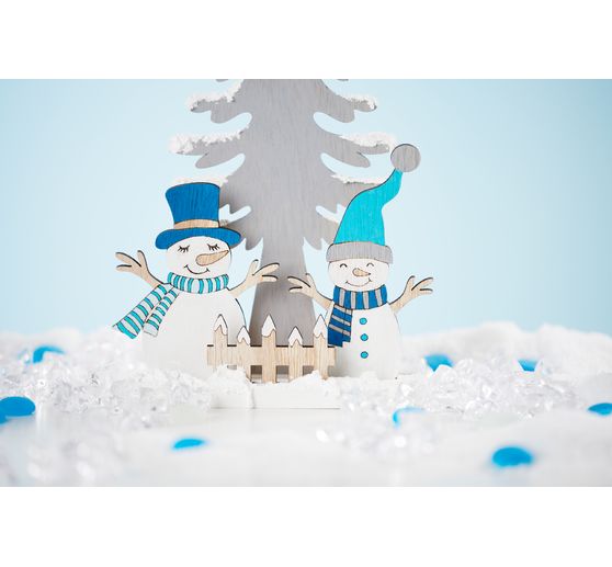 VBS Steckmotiv "Schneemänner mit Tanne"