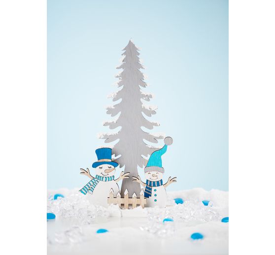 VBS Steckmotiv "Schneemänner mit Tanne"