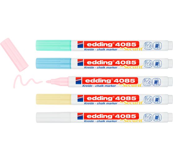 edding 4085 Kreidemarker-Set "Pastell", 5-tlg.