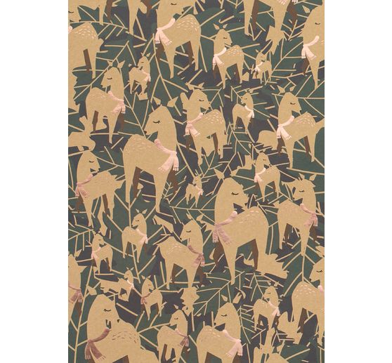 Bloc de papier à motifs « Papier kraft Christmas »