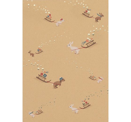 Bloc de papier à motifs « Papier kraft Christmas »