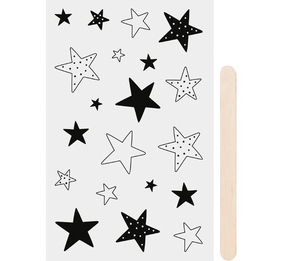 Rubbel-Sticker Sterne - VBS Hobby
