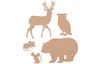 Punching template "Forest animals"