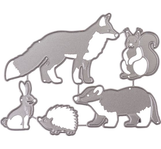 Gabarit d'estampe « Animaux dans la forêt »