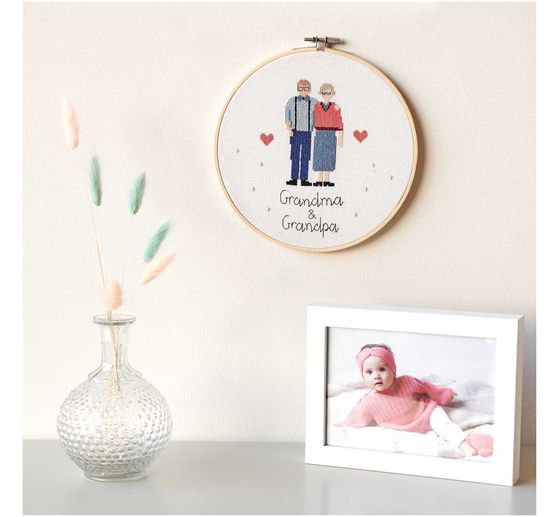 Kit de broderie Rico Design « Figurico Grandma & Grandpa »