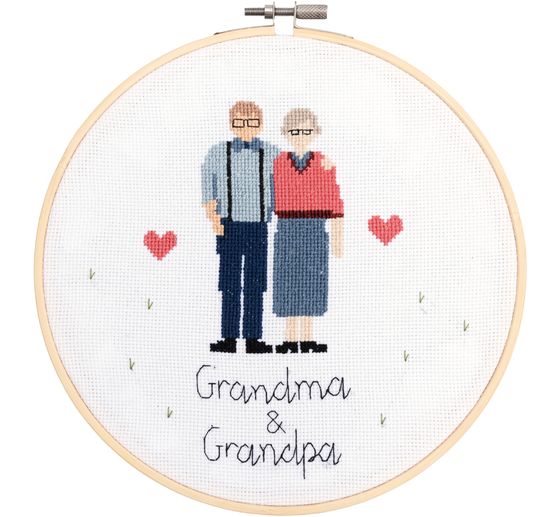 Kit de broderie Rico Design « Figurico Grandma & Grandpa »