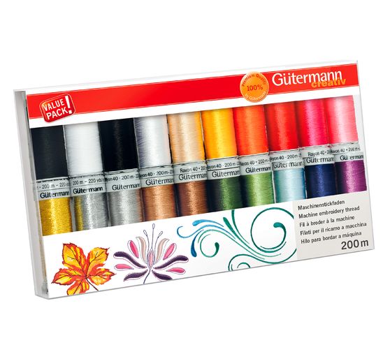 Gütermann Maschinenstickfaden-Set
