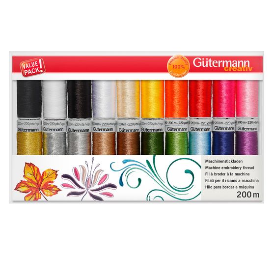 Gütermann Machine embroidery thread set