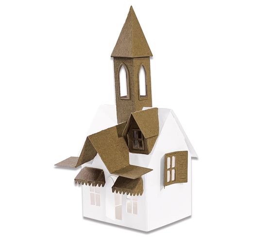 Set de gabarits d'estampe Sizzix Thinlits « Village Collection by Tim Holtz »