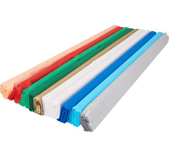 Assortiment de papier crépon « Noël », 10 rouleaux