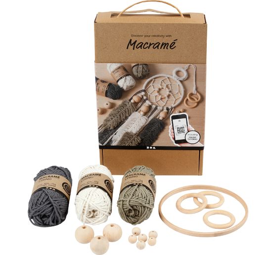 Kit d'apprentissage macramé « Capteur de rêves »