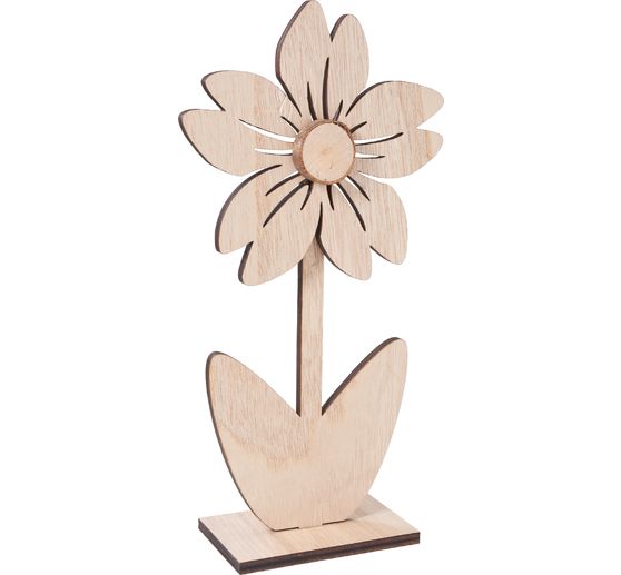 Fleur en bois VBS « Nancy »