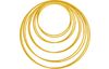 Metal ring "Circle", Gold color, set of 10