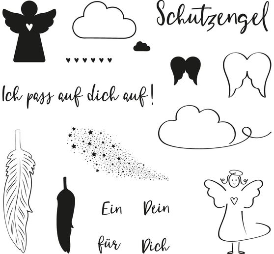 Tampons Clear Stamps « Schutzengel » - VBS Hobby