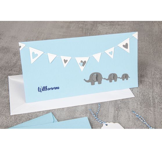 Gabarit d'estampe « Famille d'éléphants »