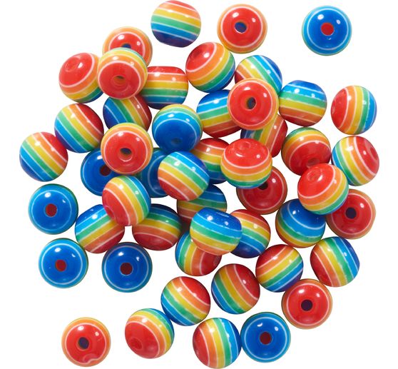 Set de perles itoshii « Arc-en-ciel », 8 mm